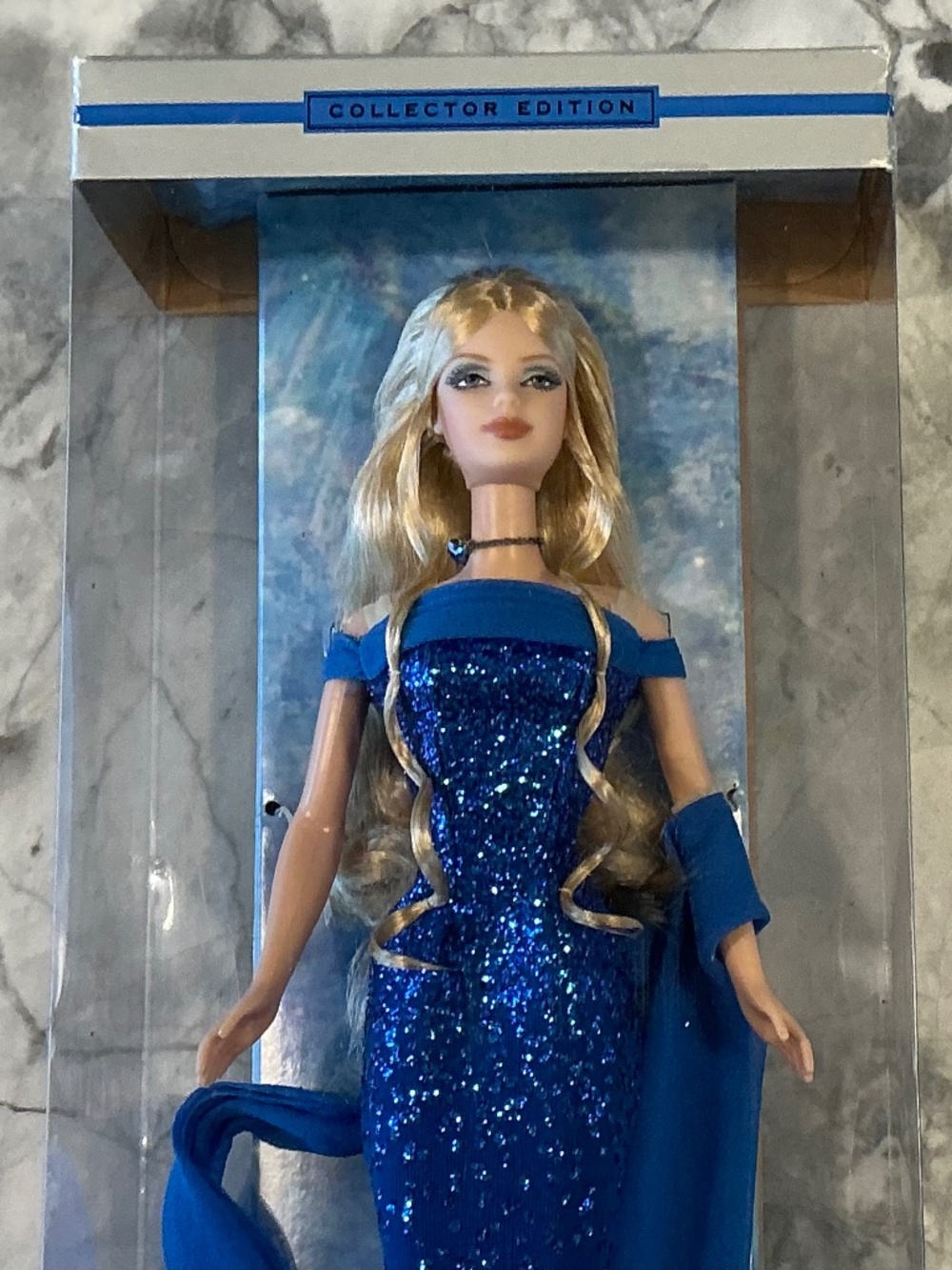 Birthstone Collection Blonde Barbie Doll Sapphire September NRFB